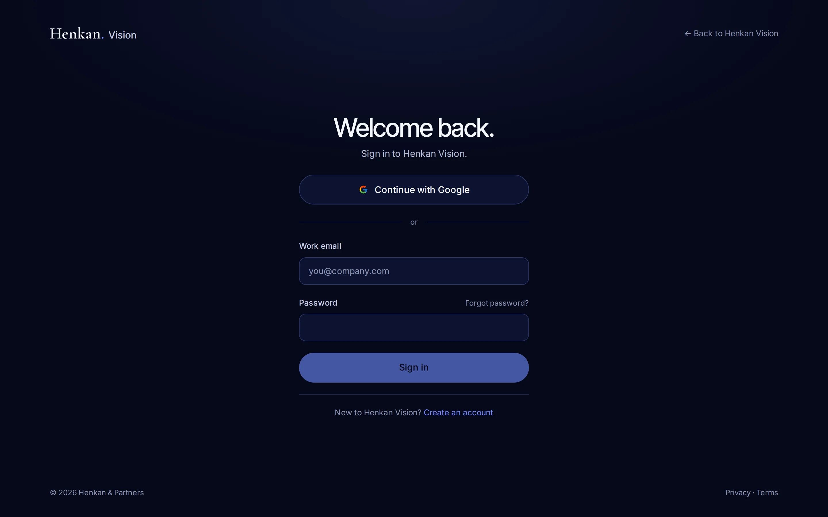 The sign-in screen.